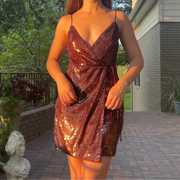 BCBGMaxazria Sequin Dress - Picture 1 of 7